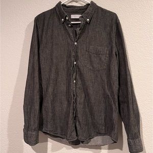 Everlane Charcoal Button Up, L